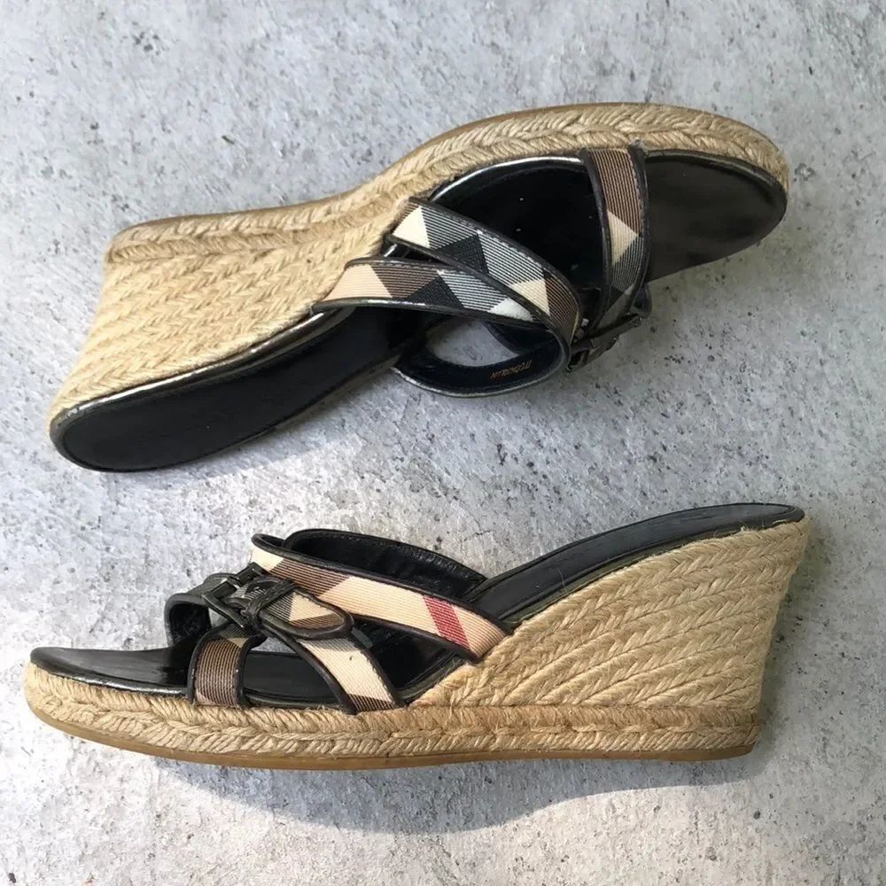 Burberry rope Wedges